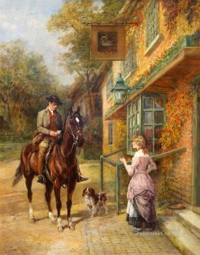 ヘイウッド・ハーディ Painting - 村の郵便配達員ヘイウッド・ハーディの乗馬